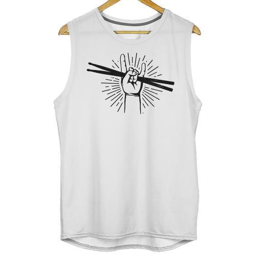 Drummer Drum Kit Rock & Roll Music Drummer Unisex Tank Top - Downbeat Supply