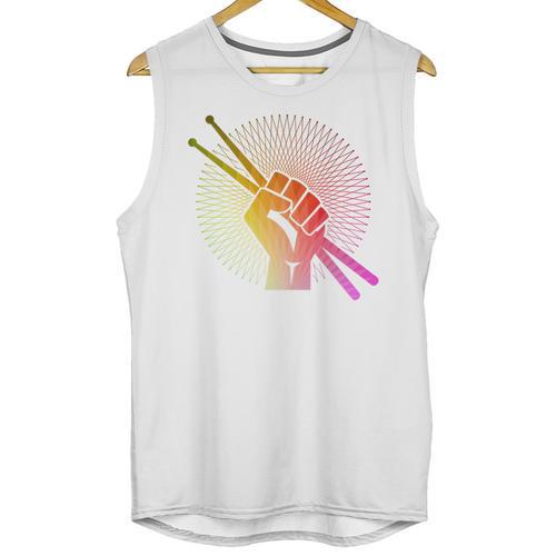 Drummer Drumsticks Fist Drum Kit Sweatshirt Unisex Tank Top - Downbeat Supply