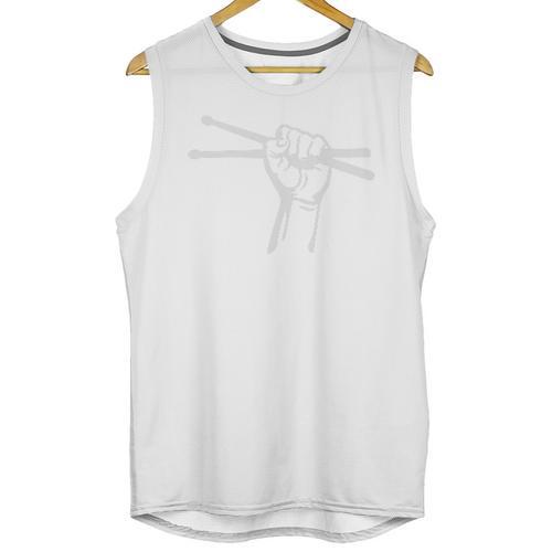 Drumsticks Hand Drum Kit Drummer Performance Quarter-Zip Top Unisex Tank Top - Downbeat Supply