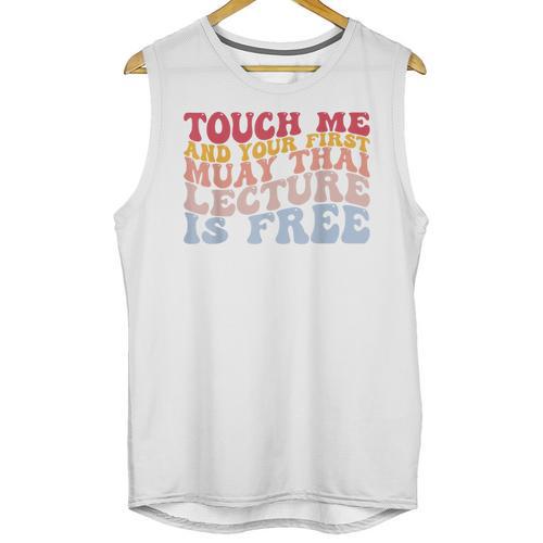 Your First Muay Thai Lecture Is Free Thai Boxing Trainer Unisex Tank Top - Nak Muay Co.