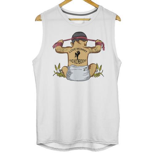 Kickboxing Muay Thai Training Fitness Baby Love Mommy Unisex Tank Top - Nak Muay Co.