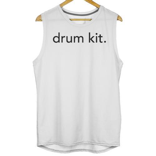 Minimalistic Drum Kit Minimal Raglan Baseball Tee Unisex Tank Top - Downbeat Supply