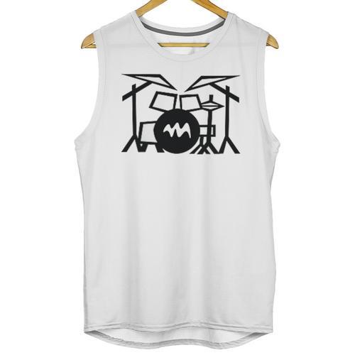 Retro Drum Kit Raglan Baseball Tee Unisex Tank Top - Downbeat Supply
