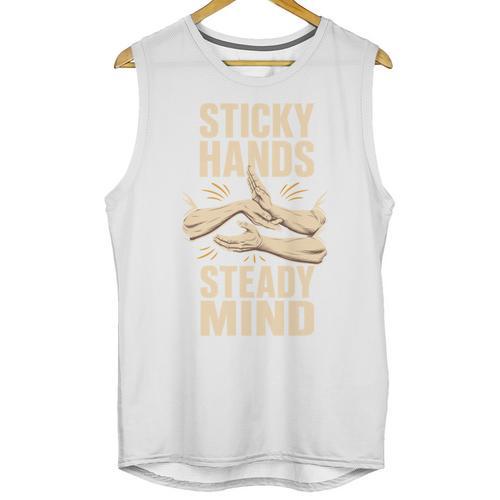 Sticky Hands Steady Mind Muay Thai Boxing Unisex Tank Top - Nak Muay Co.