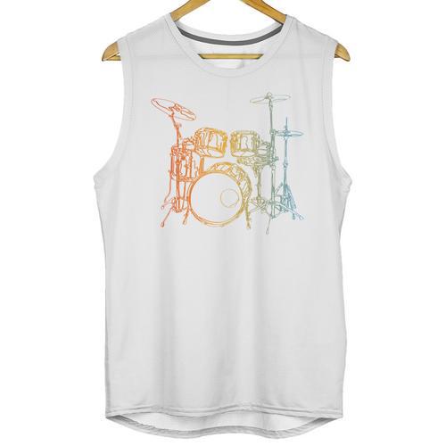 Vintage Drummer Drum Kit Unisex Tank Top - Downbeat Supply