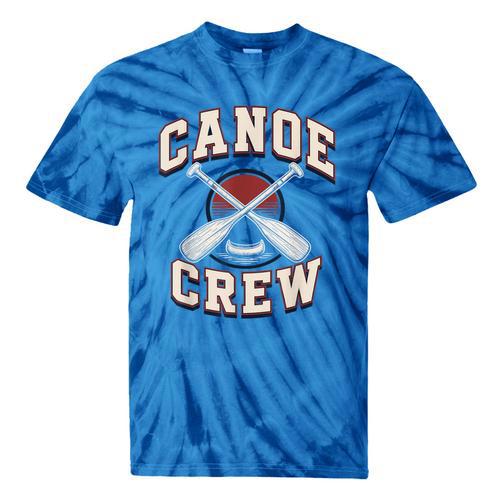 Canoe Crew Paddling Team Retro Graphic Tie-Dye T-Shirts - Paddle Life