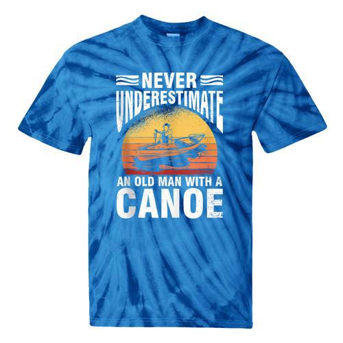 Canoe Old Man Sleeveless Tie-Dye T-Shirts - Paddle Life