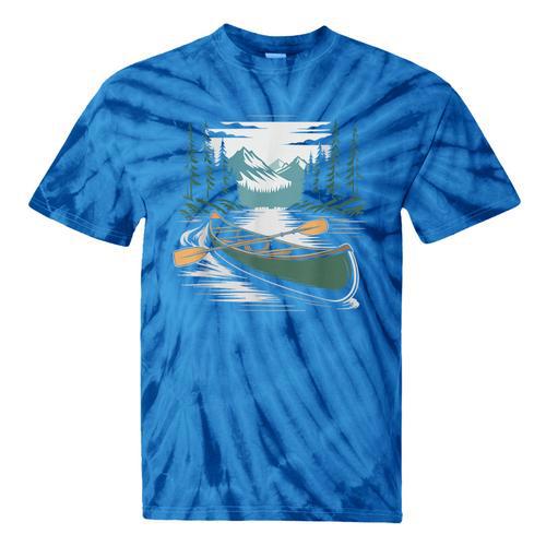 Solo Canoe Tourer Who Knows Every Rapid Campsite Portage Tie-Dye T-Shirts - Paddle Life