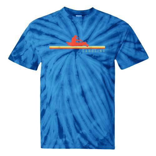 Canoe Canoeing Retro Vintage Canoeing Tie-Dye T-Shirts - Paddle Life