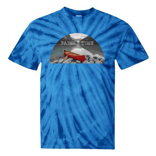 Canoe Lover Time To Paddle Raglan Baseball Tee Tie-Dye T-Shirts - Paddle Life