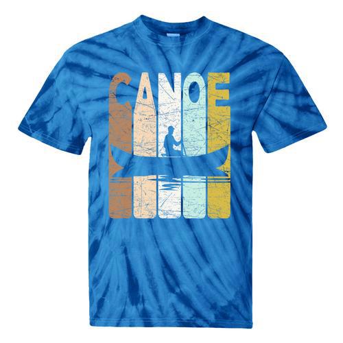 Canoe Vintage Canoeing Retro Canoe Paddling Premium Tri-Blend Tie-Dye T-Shirts - Paddle Life