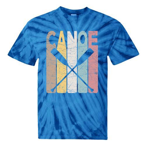 Canoe Vintage Canoeing Retro Canoe Paddling Tie-Dye T-Shirts - Paddle Life