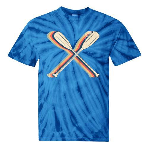 Canoeing Canoe Paddle Paddling Retro Line Art Raglan Baseball Tee Tie-Dye T-Shirts - Paddle Life