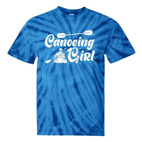 Canoeing Girl Raglan Baseball Tee Tie-Dye T-Shirts - Paddle Life