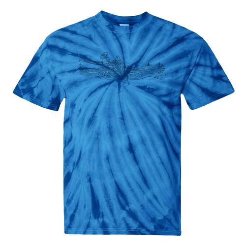 Minimalist Canoeing Water River Canoe Tie-Dye T-Shirts - Paddle Life