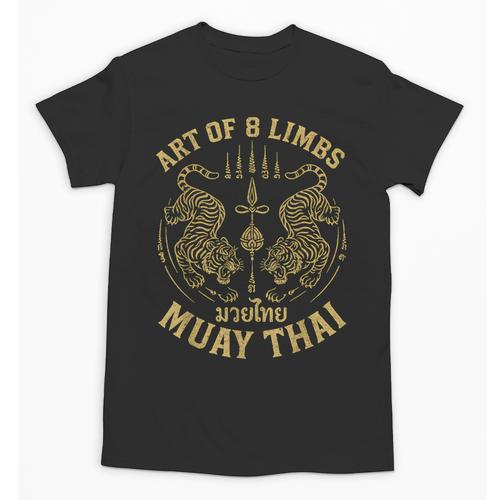 Art Of 8 Limbs MMA Tiger Muay Thai Fighter Muay Thai Unisex T-Shirt - Nak Muay Co.