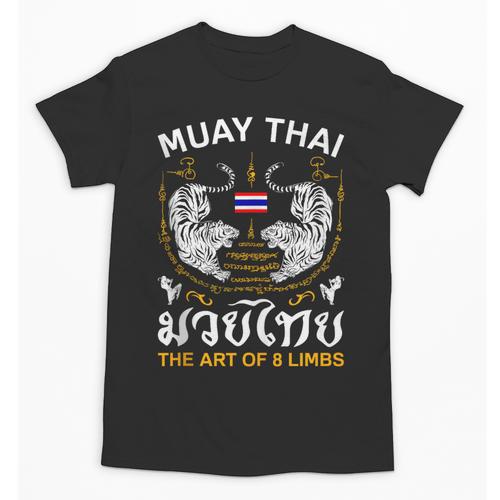 The Art Of 8 Limbs Sak Yant Tiger Muay Thai Unisex T-Shirt - Nak Muay Co.