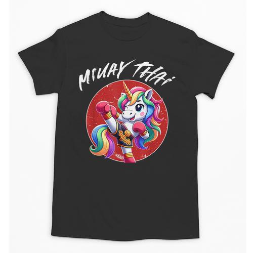 Cute Thai Boxing And Muay Thai Unicorn Unisex T-Shirt - Nak Muay Co.