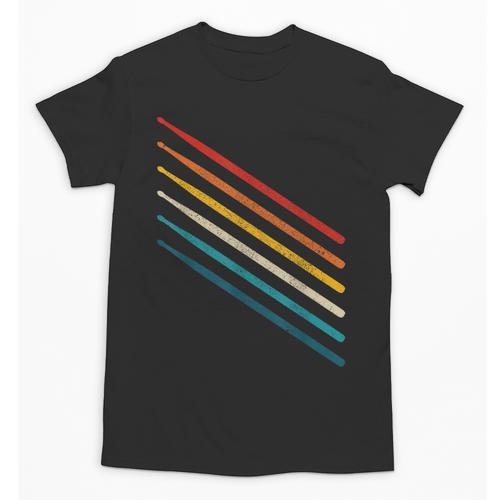 Drummer Drum Kit Vintage Retro Drummer Unisex T-Shirt - Downbeat Supply