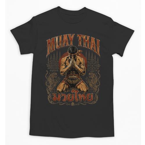 Faded Muay Thai Fighter Nak Muay Thailand Boxing Unisex T-Shirt - Nak Muay Co.