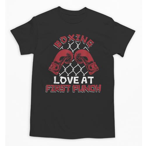 Love At First Punch Professional Boxer Muay Thai Boxing Unisex T-Shirt - Nak Muay Co.