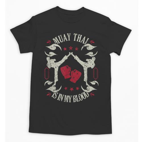 Muay Thai Is In My Blood Traditional Fighters Thai Boxing Unisex T-Shirt - Nak Muay Co.