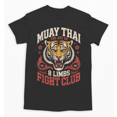 Muay Thai Fighter Tiger 8 Limbs Thai Boxing Unisex T-Shirt - Nak Muay Co.