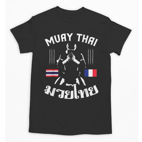 Muay Thai France French Flag Martial Arts Thai Boxing Coach Unisex T-Shirt - Nak Muay Co.