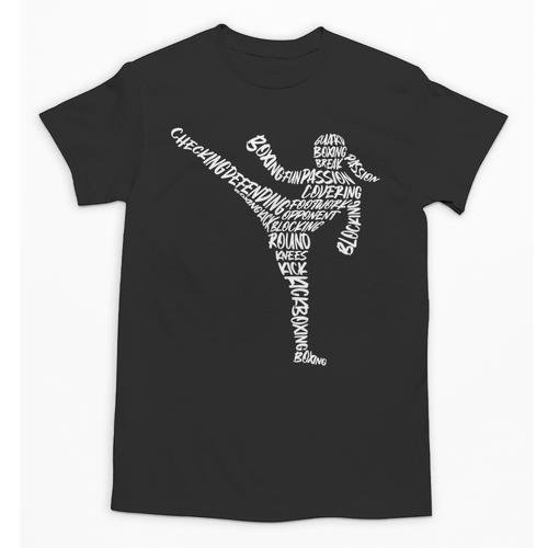 Muay Thai Martial Arts Typography Kickboxer Girls Kickboxing Unisex T-Shirt - Nak Muay Co.