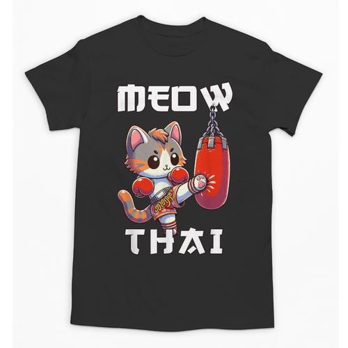 Muay Thai Meow Thai & Thai Boxing Muay Thai Cat Unisex T-Shirt - Nak Muay Co.