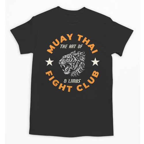 Muay Thai MMA Fight Tattoo Tiger Art Of 8 Limbs Kickboxing Unisex T-Shirt - Nak Muay Co.