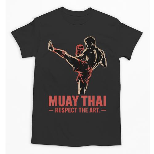 Muay Thai Respect The Art Martial Arts Kickboxing MMA Unisex T-Shirt - Nak Muay Co.