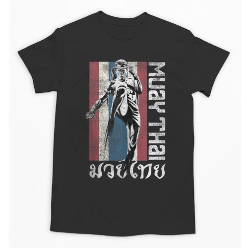 Muay Thai Shirt Thailand Flag Martial Arts Shirt Unisex T-Shirt - Nak Muay Co.