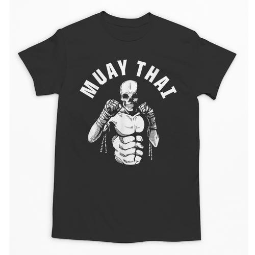 Muay Thai Skeleton Fighter MMA Club Coach Martial Arts Fight Unisex T-Shirt - Nak Muay Co.