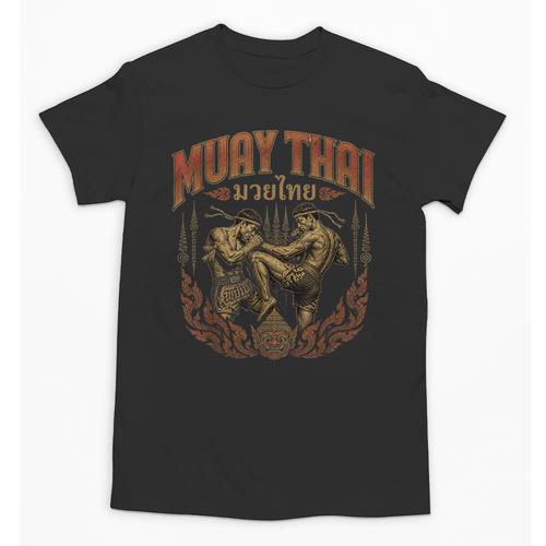 Muay Thai Vintage Thai Boxing Warrior Art Of 8 Limbs Unisex T-Shirt - Nak Muay Co.