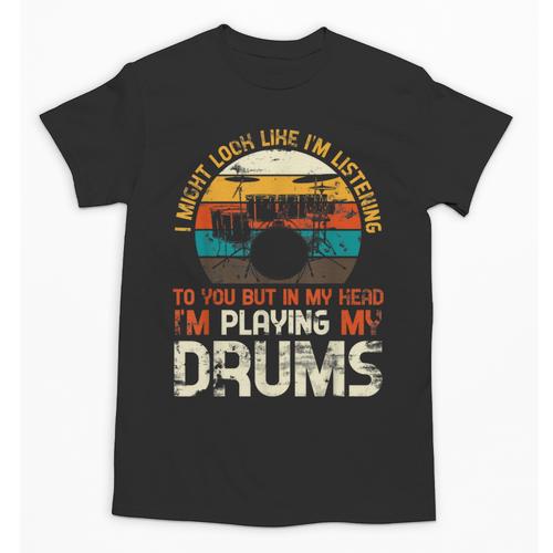 Musician Drummer Music Lover Drum Kit Unisex T-Shirt - Downbeat Supply