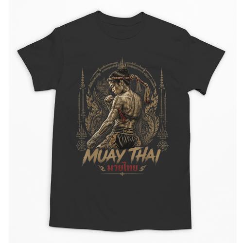 Old School Muay Thai Student Thai Boxing Fighter Unisex T-Shirt - Nak Muay Co.