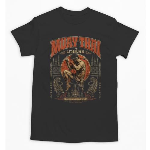 Retro Nak Muay Muay Thai Fighter Thai Boxing Gym Unisex T-Shirt - Nak Muay Co.