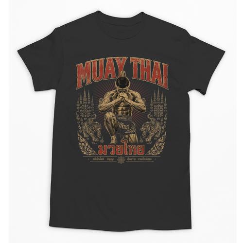 Retro Thailand Muay Thai Thai Boxing Fighter Art Unisex T-Shirt - Nak Muay Co.