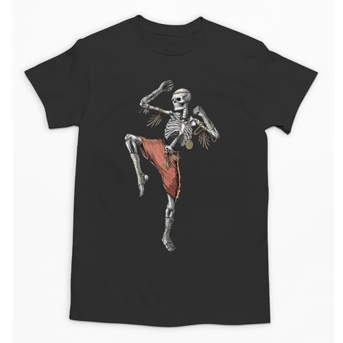 Skeleton Muay Thai Boxing Karate Kickboxing Martial Arts Unisex T-Shirt - Nak Muay Co.