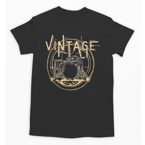 Vintage Drum Kit Unisex T-Shirt - Downbeat Supply