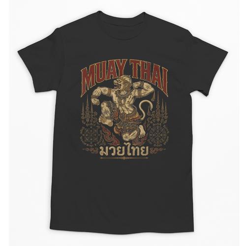 Vintage Muay Thai Spirit Thai Boxing Fighter Soul Monkey Unisex T-Shirt - Nak Muay Co.