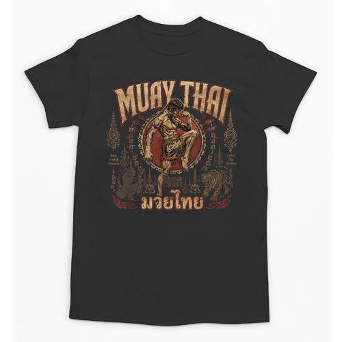 Vintage Muay Thai Wai Kru Thai Boxing Ritual Art Unisex T-Shirt - Nak Muay Co.