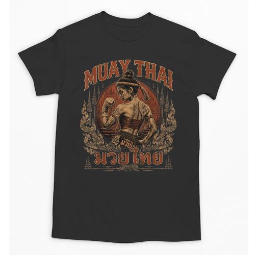 Weathered Muay Thai Fighter Thai Boxing Warrior Art Unisex T-Shirt - Nak Muay Co.