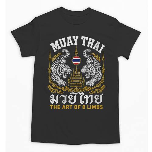 Women's Muay Thai The Art Of 8 Limbs Martial Arts Tigers Unisex T-Shirt - Nak Muay Co.
