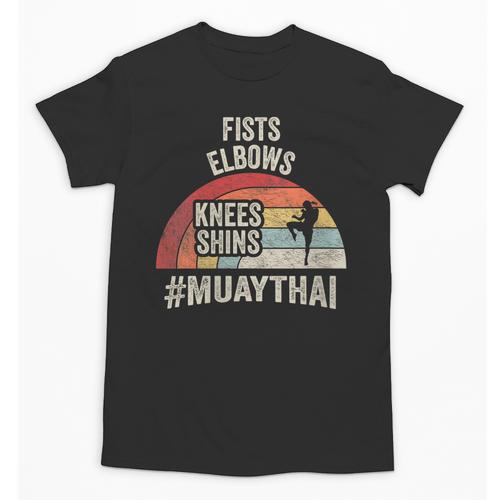 Women's Retro Muay Thai Martial Arts Fighter Graphic Unisex T-Shirt - Nak Muay Co.