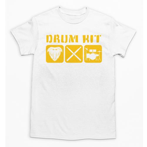 Drum Kit Band Drumming Drumsticks Musical Drums Unisex T-Shirt - Downbeat Supply