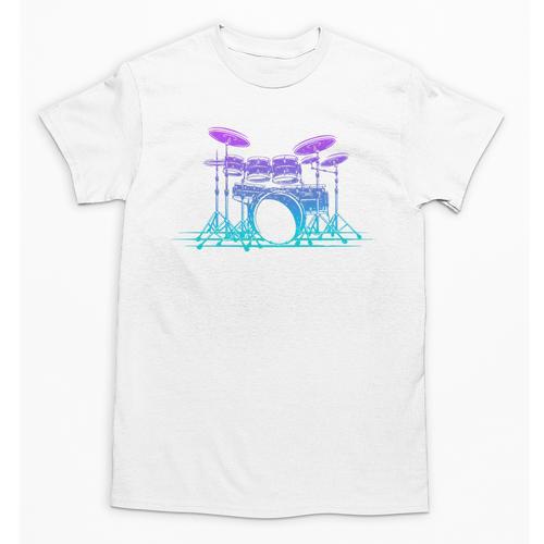 Drum Kit Set Drummer Premium Tri-Blend Unisex T-Shirt - Downbeat Supply
