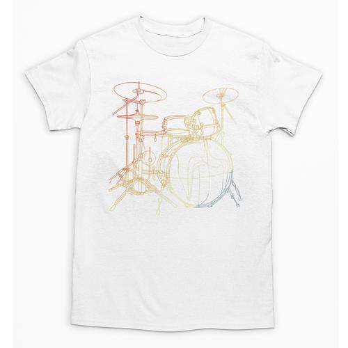 Drum Kit Vintage Look Music Concert Sweatshirt Unisex T-Shirt - Downbeat Supply
