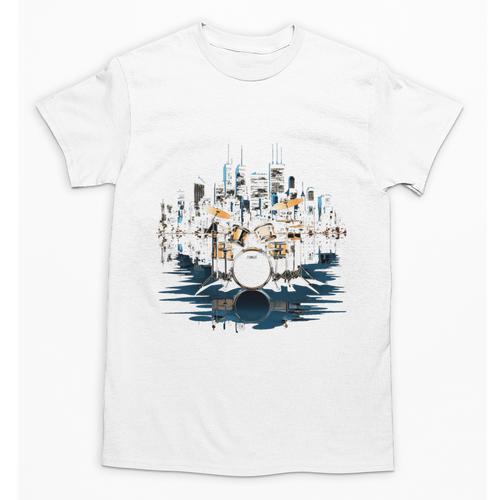 Drumset Drum Kit Music Drummer Drumming Unisex T-Shirt - Downbeat Supply